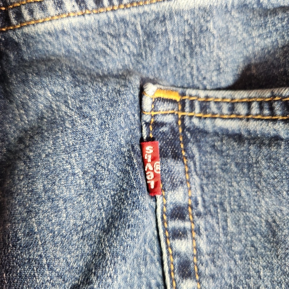 LEVI'S 505 REGULAR FIT STRAIGHT DENIM BLUE JEANS MENS SIZE 38X32 - Picture 2 of 9